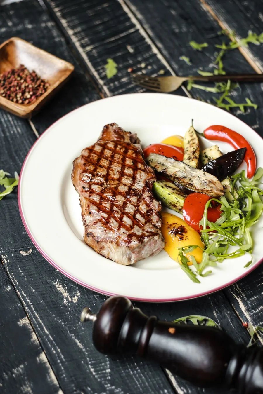 Wood-grilled ribeye